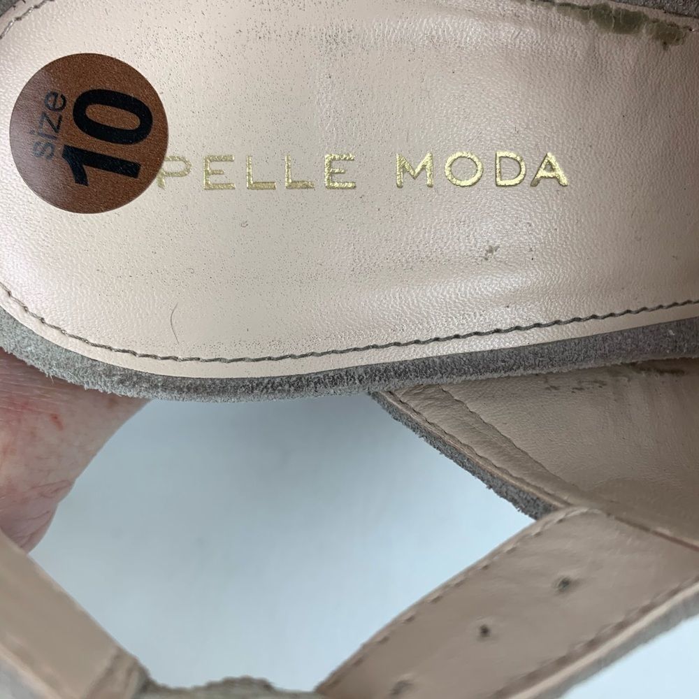 Pelle Moda Nora Suede Fringed Sandals Size 10 - Picture 6 of 7